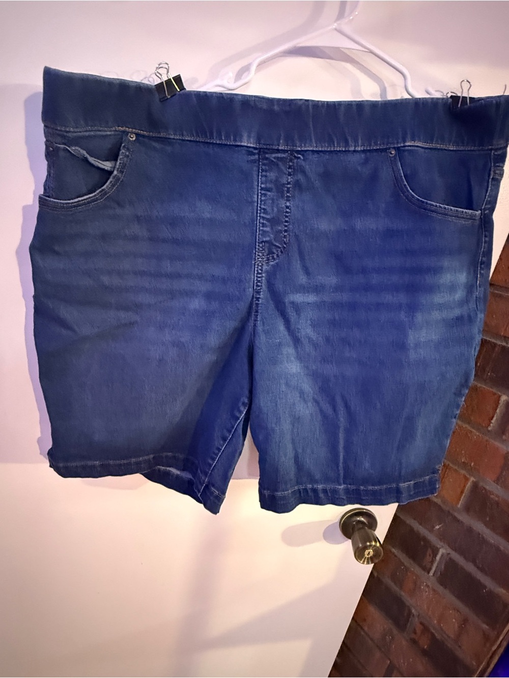 Terra & Sky Men's Dark Blue Denim Shorts